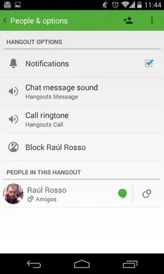 Hangouts android App screenshot 5